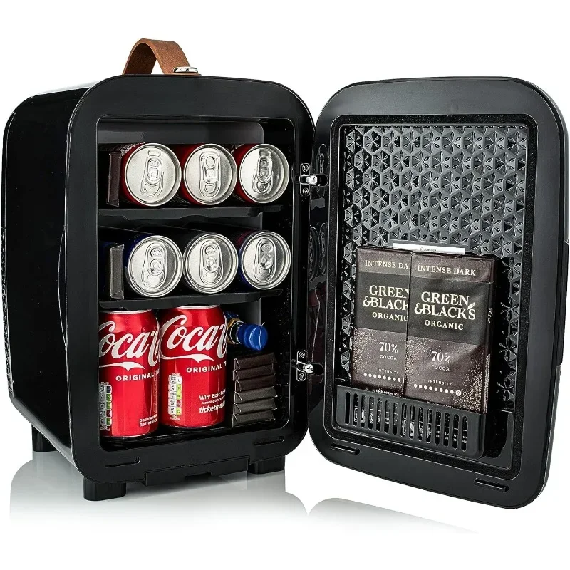 Deluxe Mini Fridge Cooler Compact Portable Small Refrigerator Efficient Quiet Cooling System