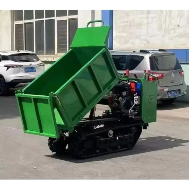 

Chinese Mini Crawler Transporter Manufacturer Farm And Garden Use Asoline Tracked Dumper High Efficiency Hydraulic Dump Truck