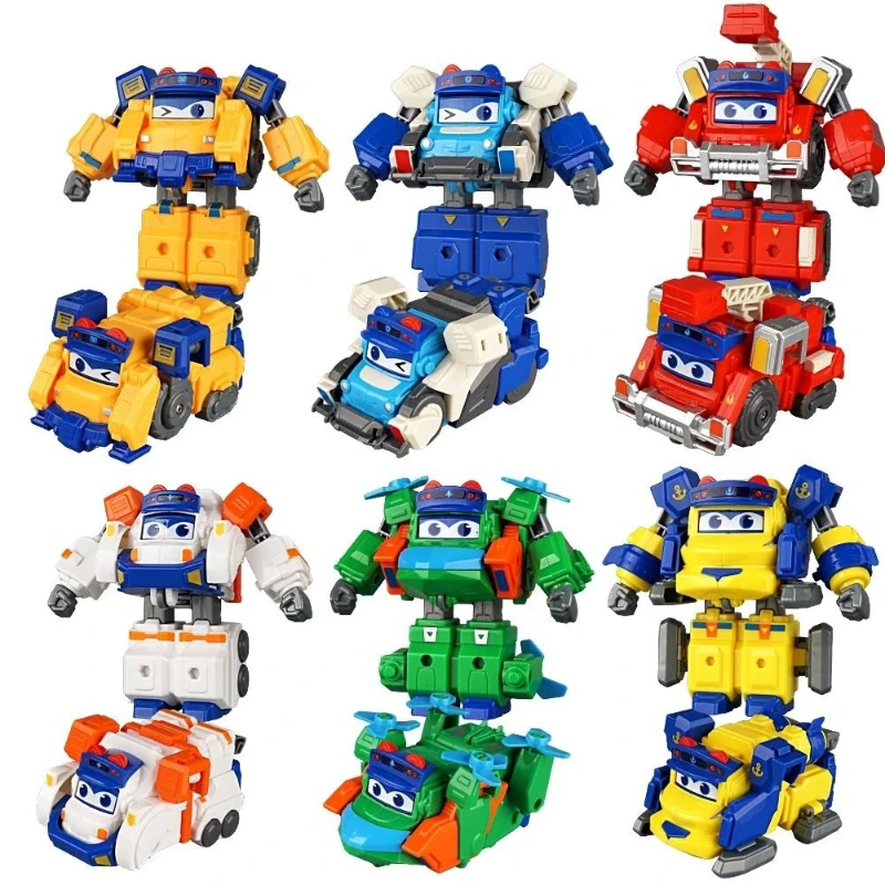 

2025 New Style Mars Exploration Theme Transformable Robot Toy, Changeable Face Action Figure, Gifts for Boys Kids Collect Model
