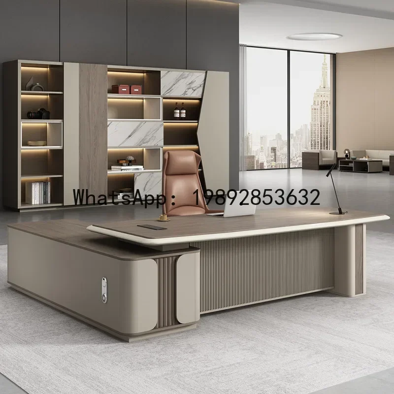 

XL president's office executive desk chairman's office lacquered manager's desk office desk and chair set