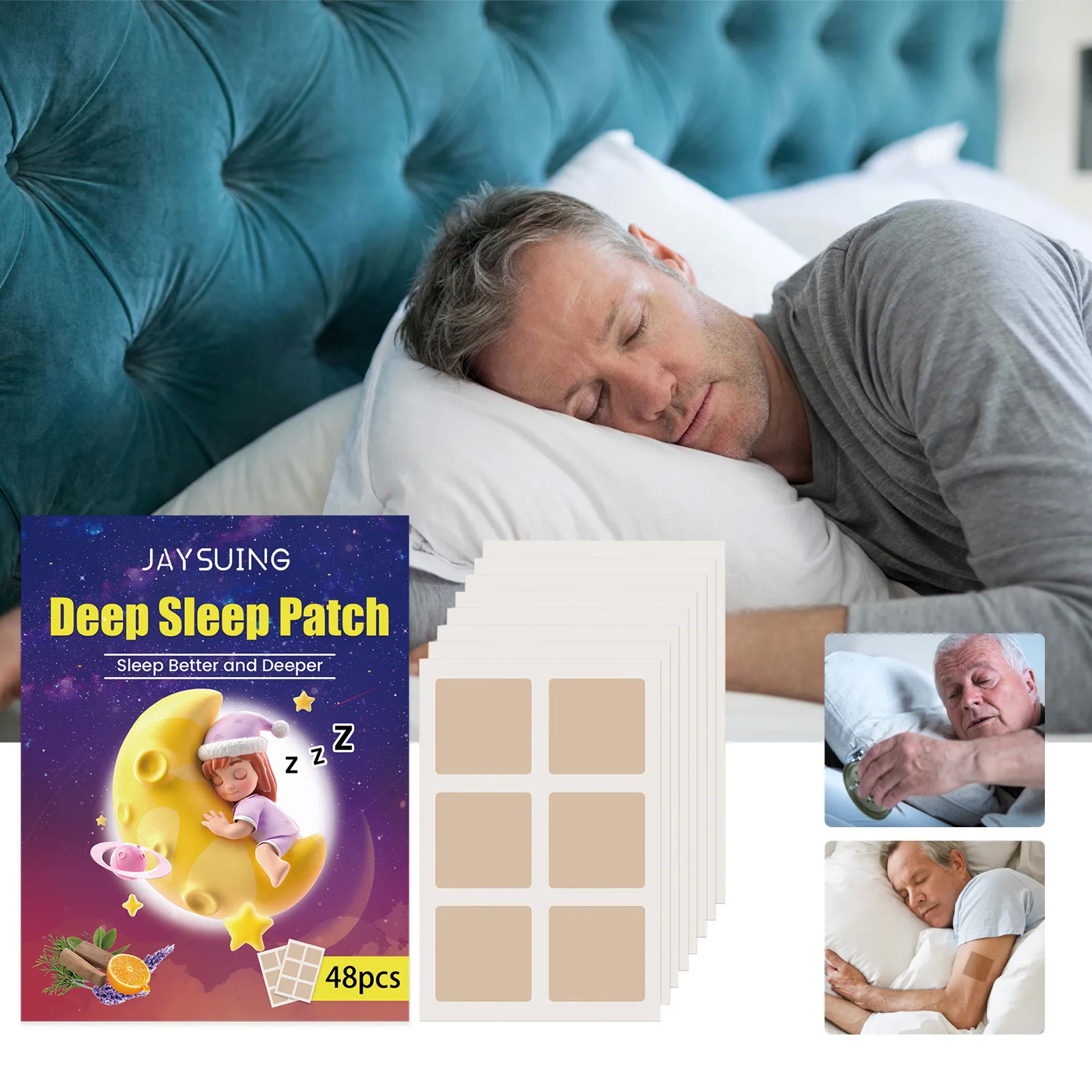 Jaysuing Deep Sleep Patches relieve physical stress and sleep sleep aid patches