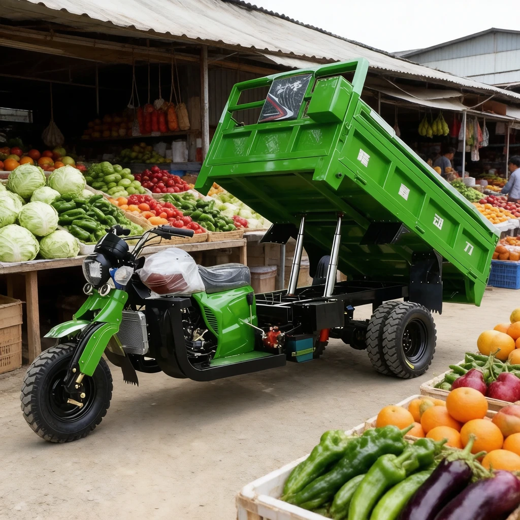 Wholesale High-power Three Speed Tricycle for Cargo Loading and Unloading Motorized Tricycle Adult Cargo Transport Tricycle