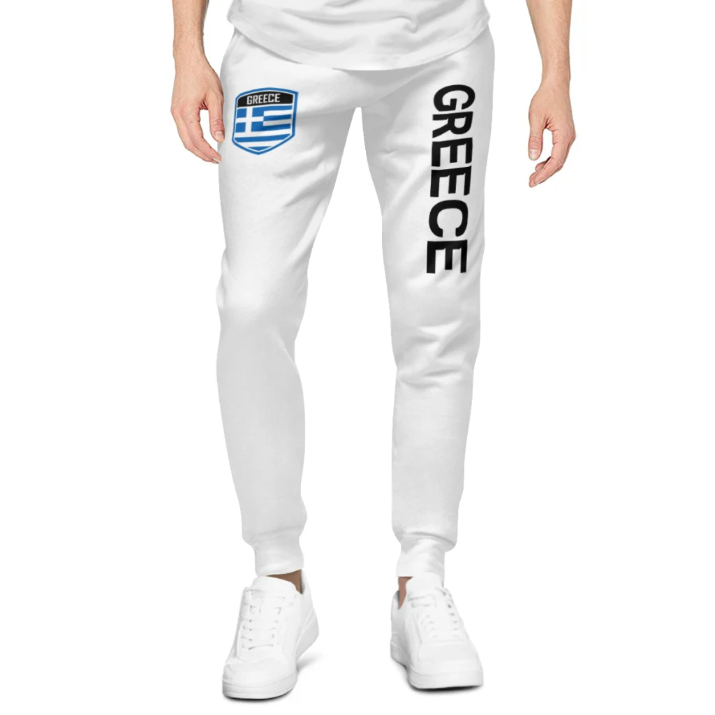 2025 Greece Flag Mens Sweatpants with Pockets Joggers for Men Sports Casual Sweat Pants With Drawstring