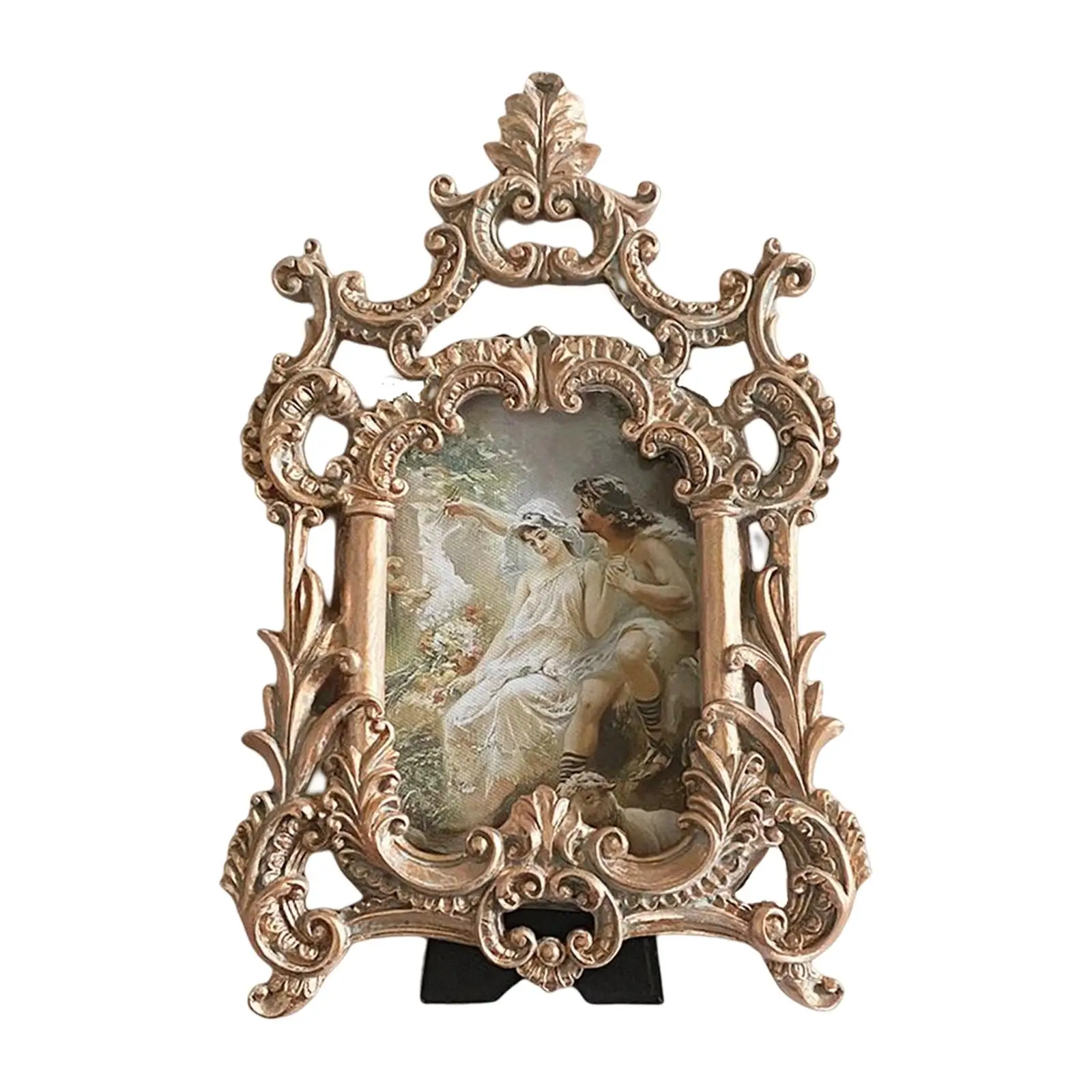 Picture Display Art Embossed Bracket Ornate Picture Holder for Home