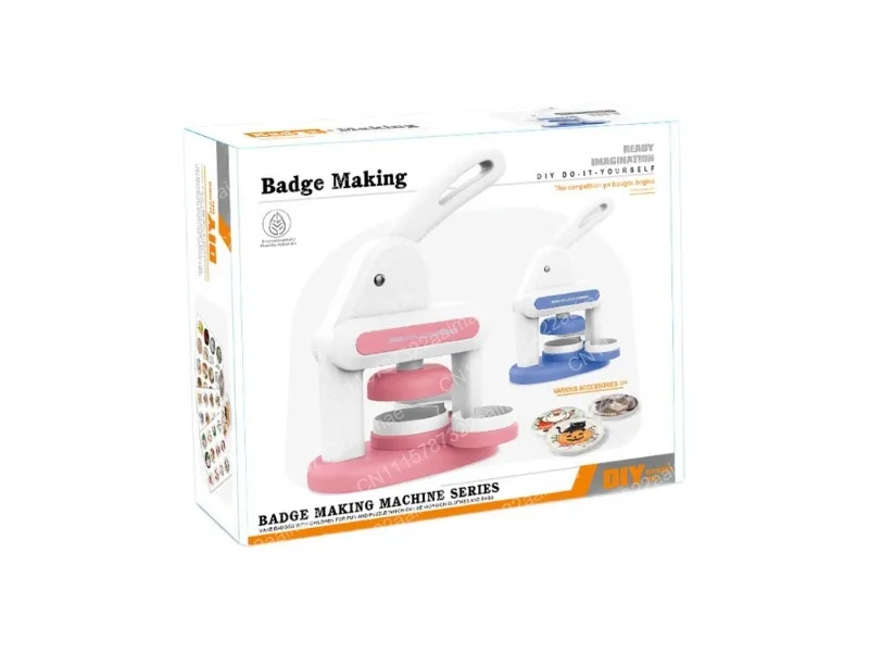 Pin Maker Press Machine Badge Punch Kit with 86PCS Button Parts Circle Cutter Sharp Upgrade Button Maker