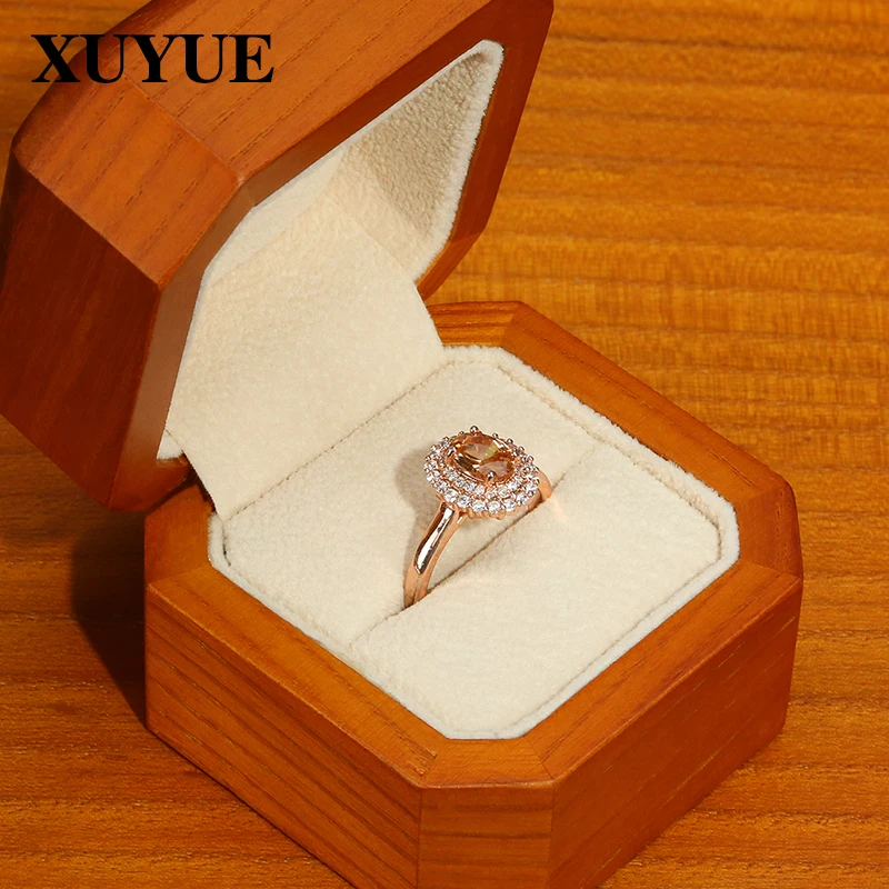 Solid wood jewelry box velvet high-end necklace ring box pendant bracelet bracelet set treasure storage gift box