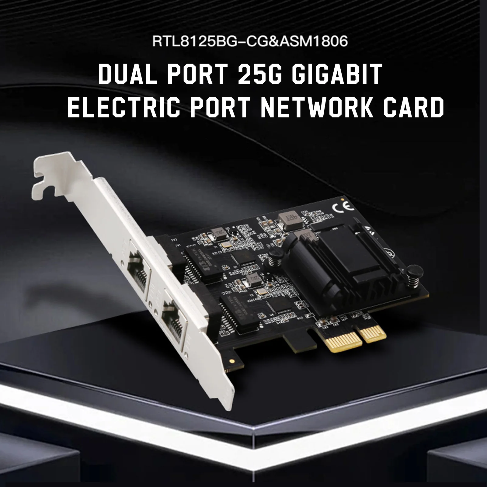 2 Port  Network Card Add an Ethernet Port to Any Computer Design Compatible with Windows10/8.1/8/7