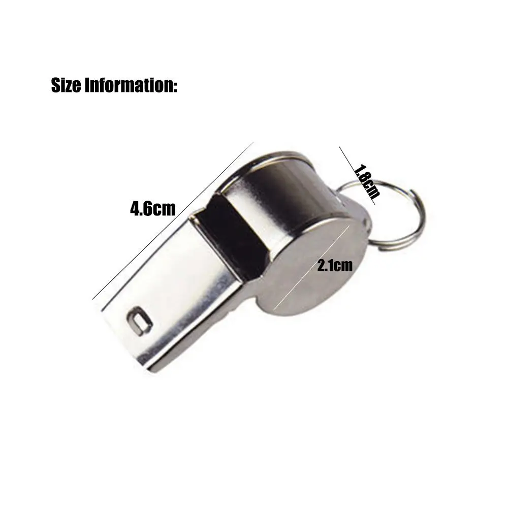 Basketball Party Training School Referee Sport Rugby Stainless Steel Whistles Cheerleading Tool Metal Whistle Cheerleaders