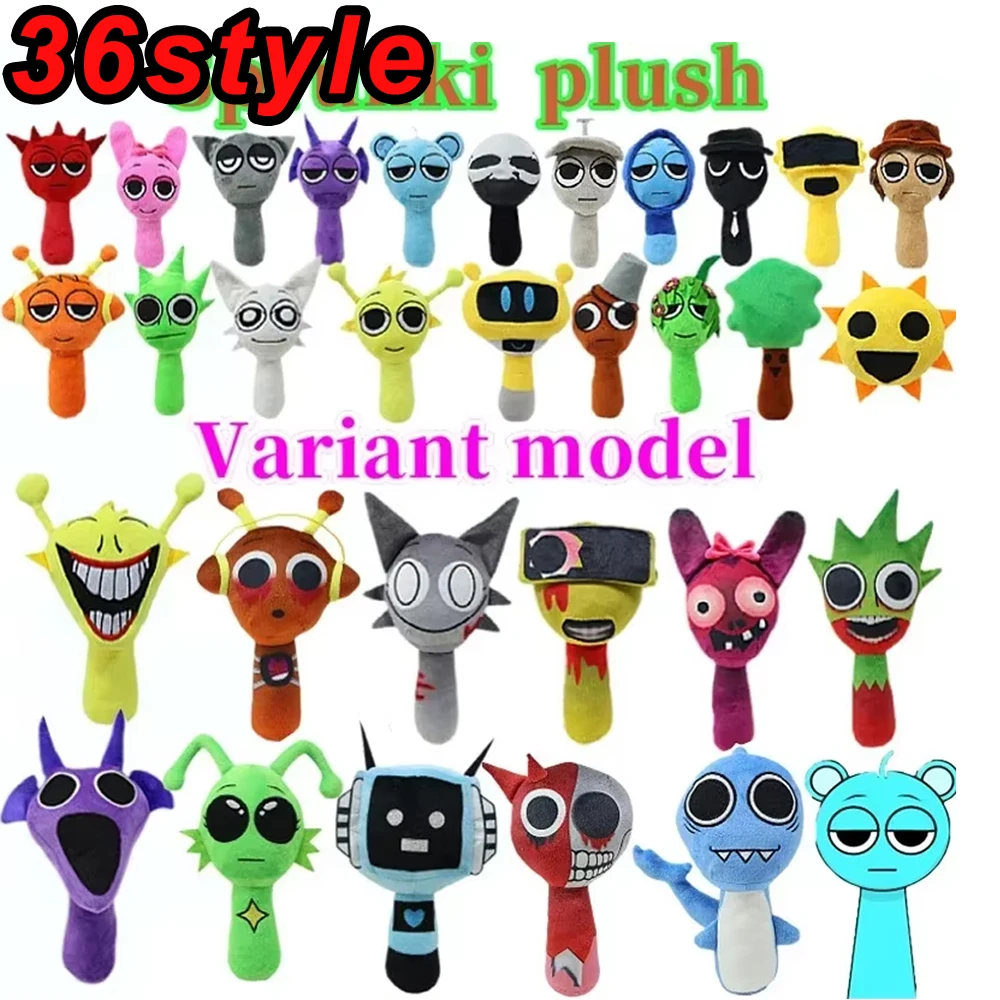 36styles Sprunki Plush Toys Sprunki Incredibox Plush Doll Sprunki Game Pillow Kids Birthday Gifts Stuffed Dolls Christmas Gift