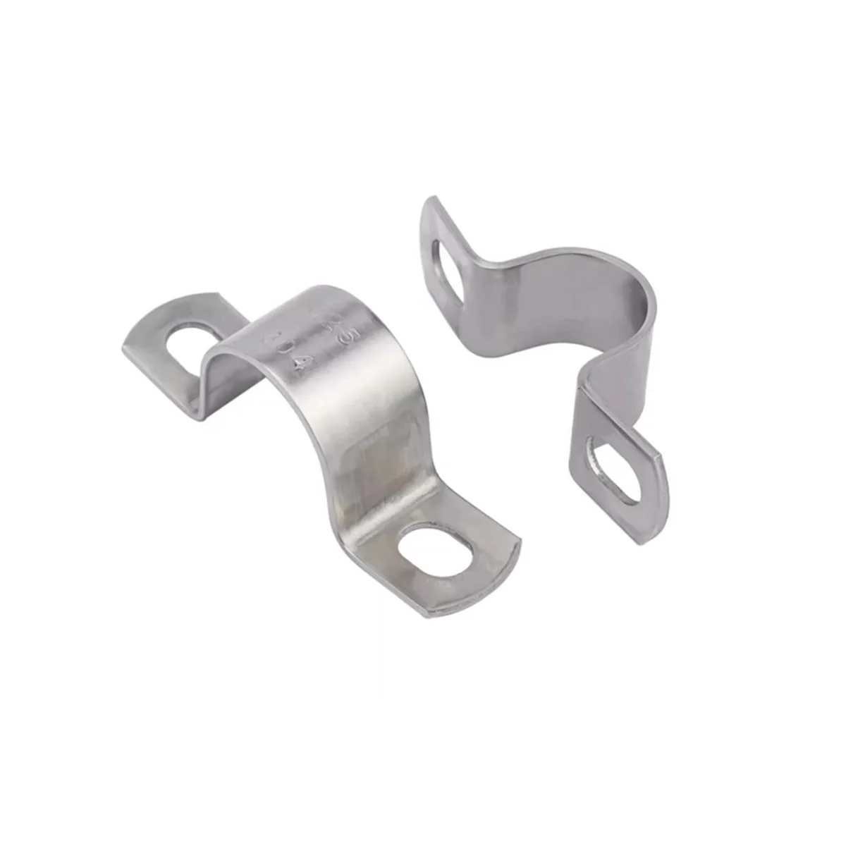 Hongtu 304 Stainless Steel Thickened Saddle Clamp, Water Pipe Bracket, U-Shaped Pipe Buckle
