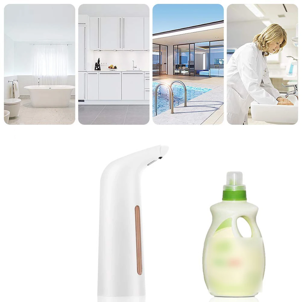 

Touchless Soap Dispenser White ABS Automatic Motion Sensor Intelligent Easy Use Waterproof Smart Technology