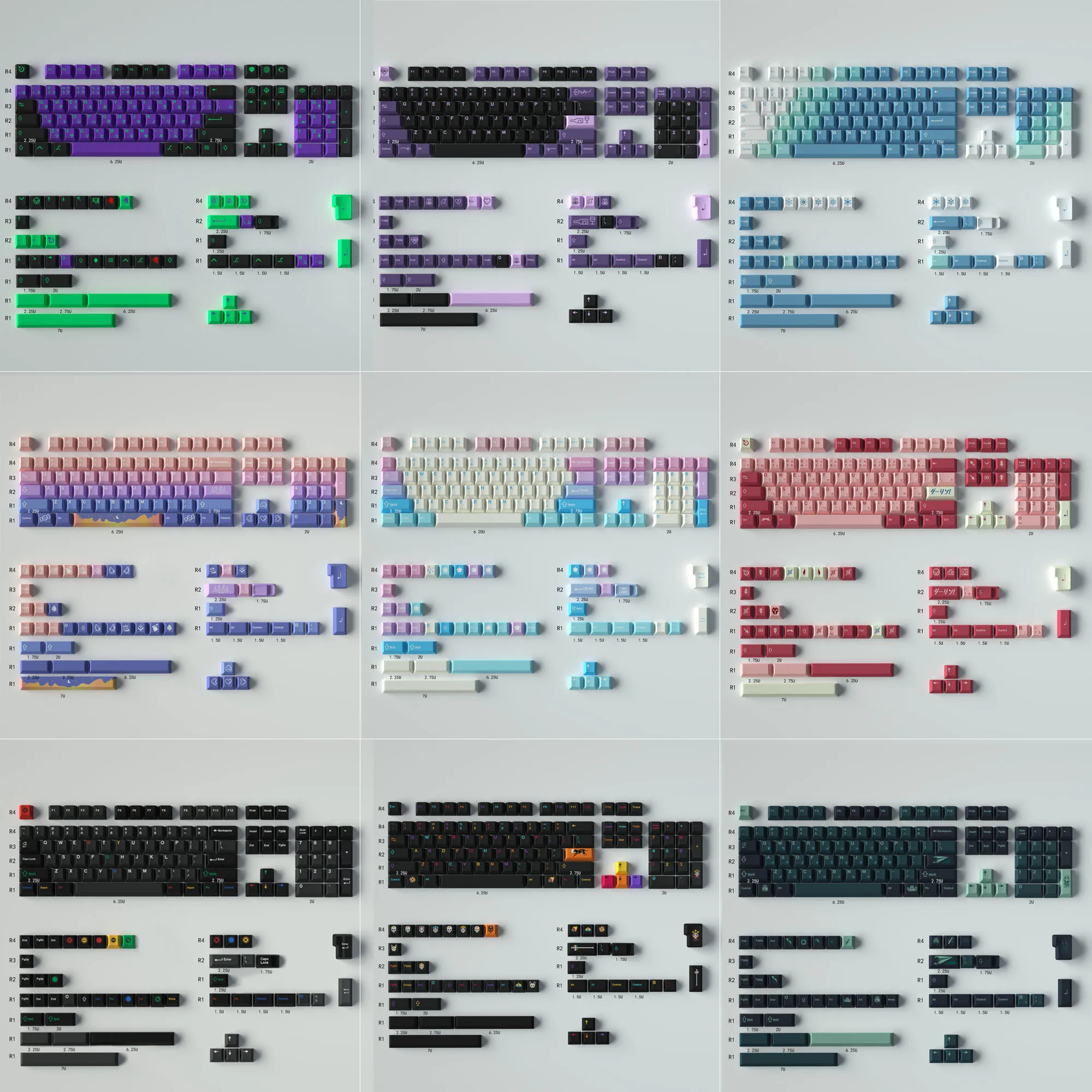 GMK Clones Custom PBT keycap DYE-SUB Keycap Cherry Profile English Keycaps For MX Switch Mechanical Keyboard Keycap