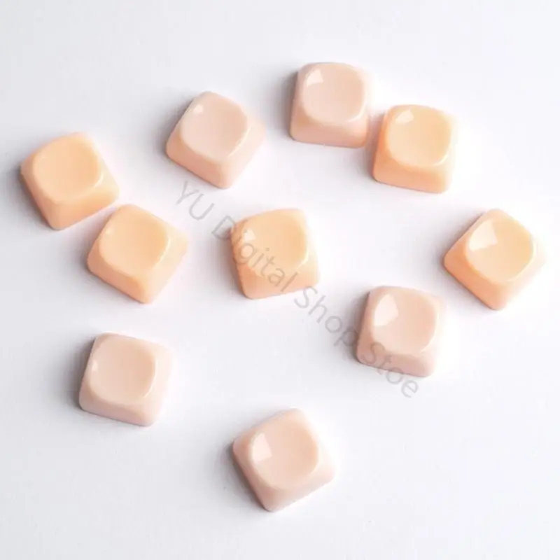 96BA Clear 1U MOA Profile Keycaps for Mechanical Board Accent Detail Customizable
