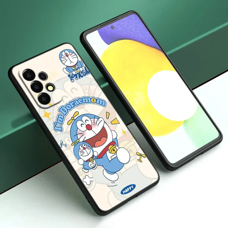 Anime Doraemon Case For Samsung Galaxy A04E A03S A02S A21S A01 Core A10S A11 A20S A20E A31 A40 A41 A9 A7 A6 A8 Plus 2018 A5 2017