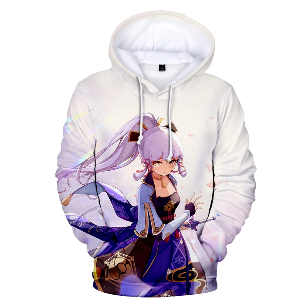 Classic Genshin Impact Kamisato Ayaka 3D Print Hoodies Sweatshirts Men/Women Long Sleeve Sweatshirt Adult/Child Pullovers