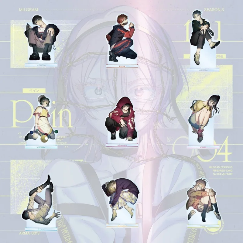 Anime MILGRAM Acrylic Stand Key Ring Haruka Sakurai Futa Kajiyama Mikoto Creative Figures Display Plate Jewelry Accessories Gift