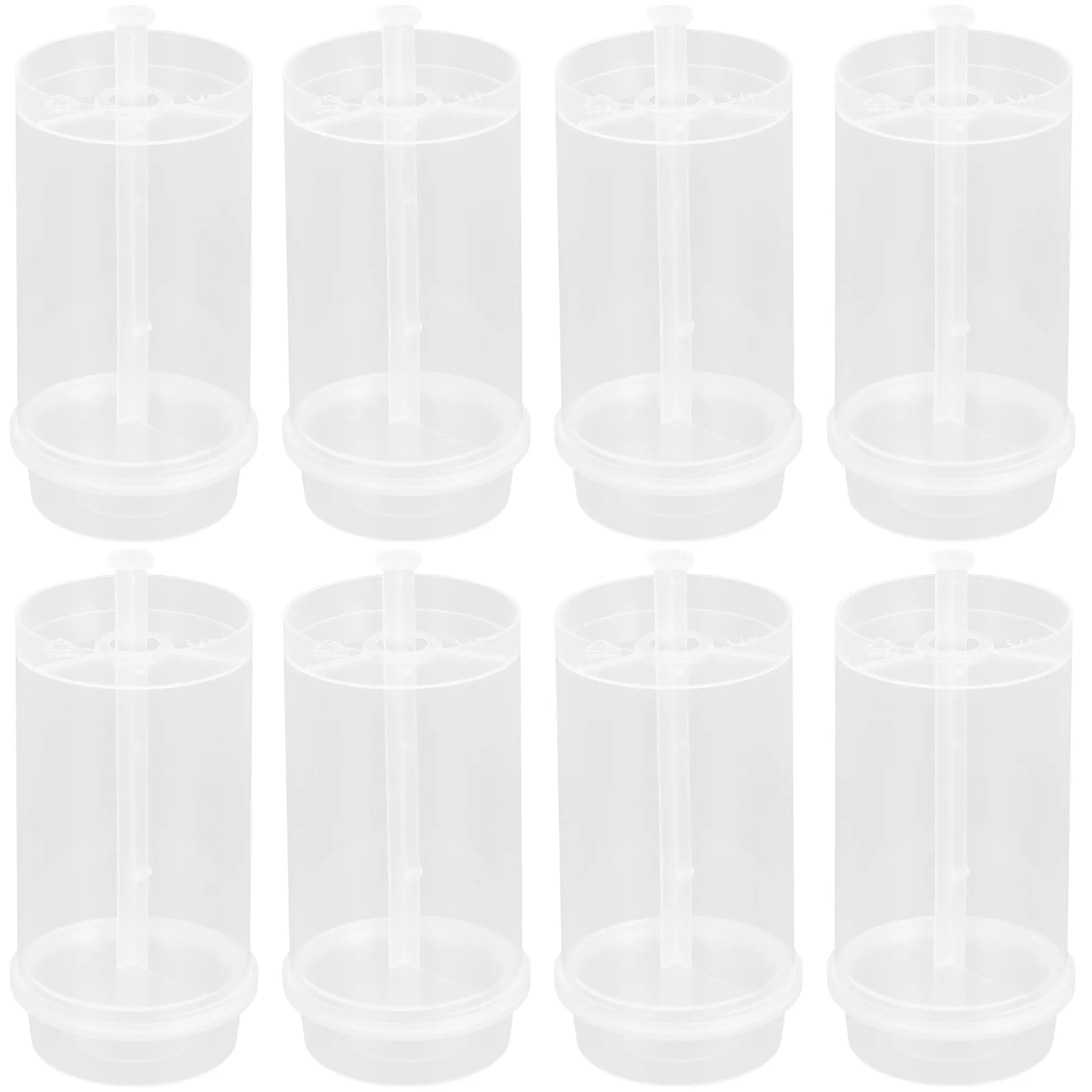 

30 Pcs Cake Pusher Stand with Lid Strawberry Mold Pp Clear Holder Push-up Containers