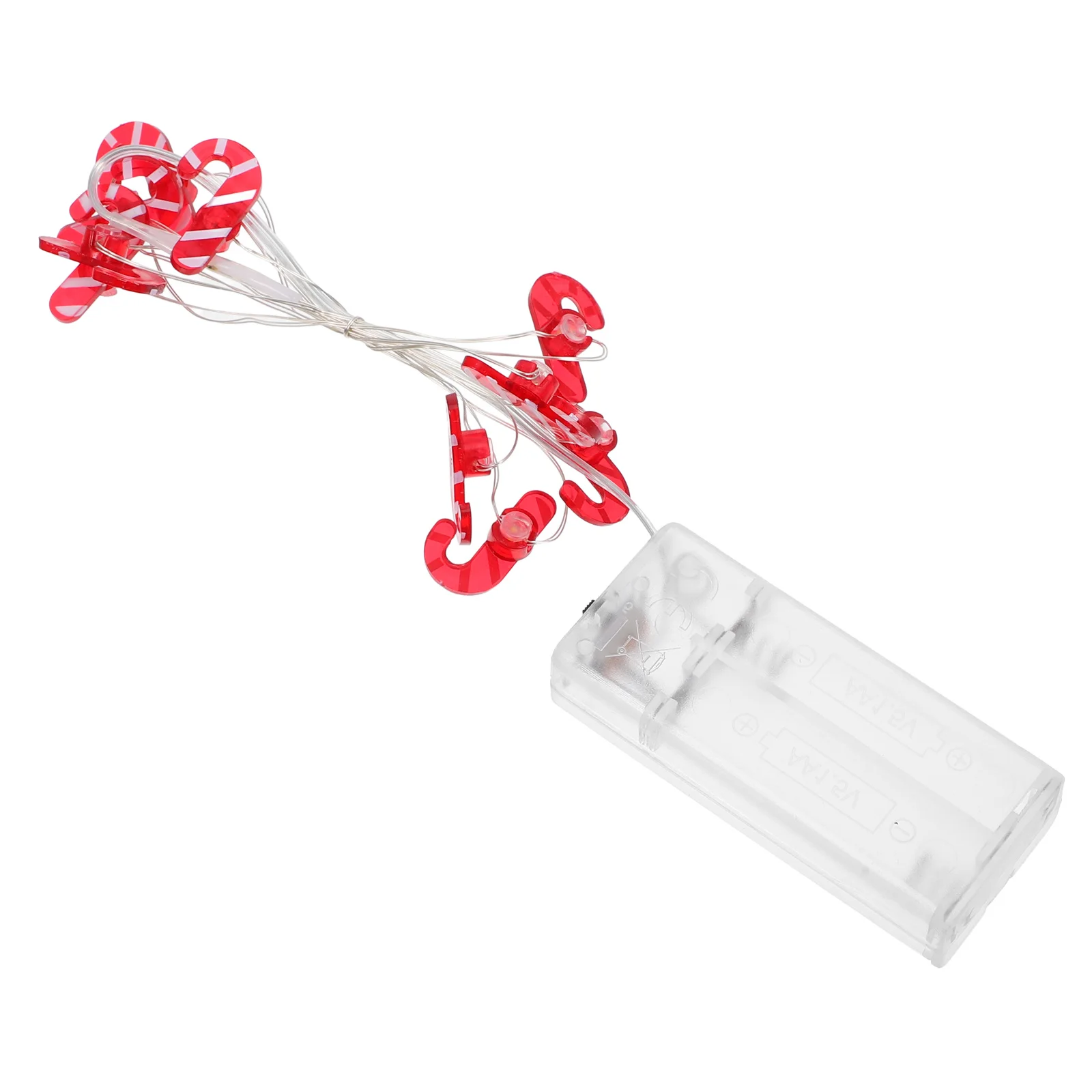 

Candy Cane Copper Wire String Lights 1m LED Operated Christmas Tree Wreath Yard Indoor Outdoor Decor Small String Lights