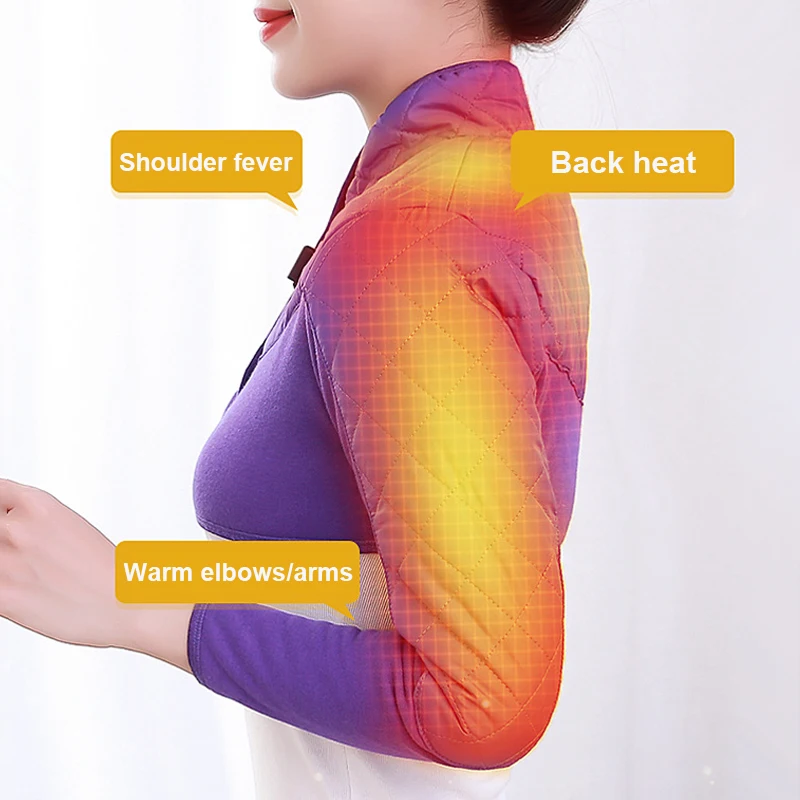 Fever Clothing Neck Shoulder Arm Warm Compress Heating Shoulder Cold Protection Electric Heating Sleeping Vest Portable Ladies