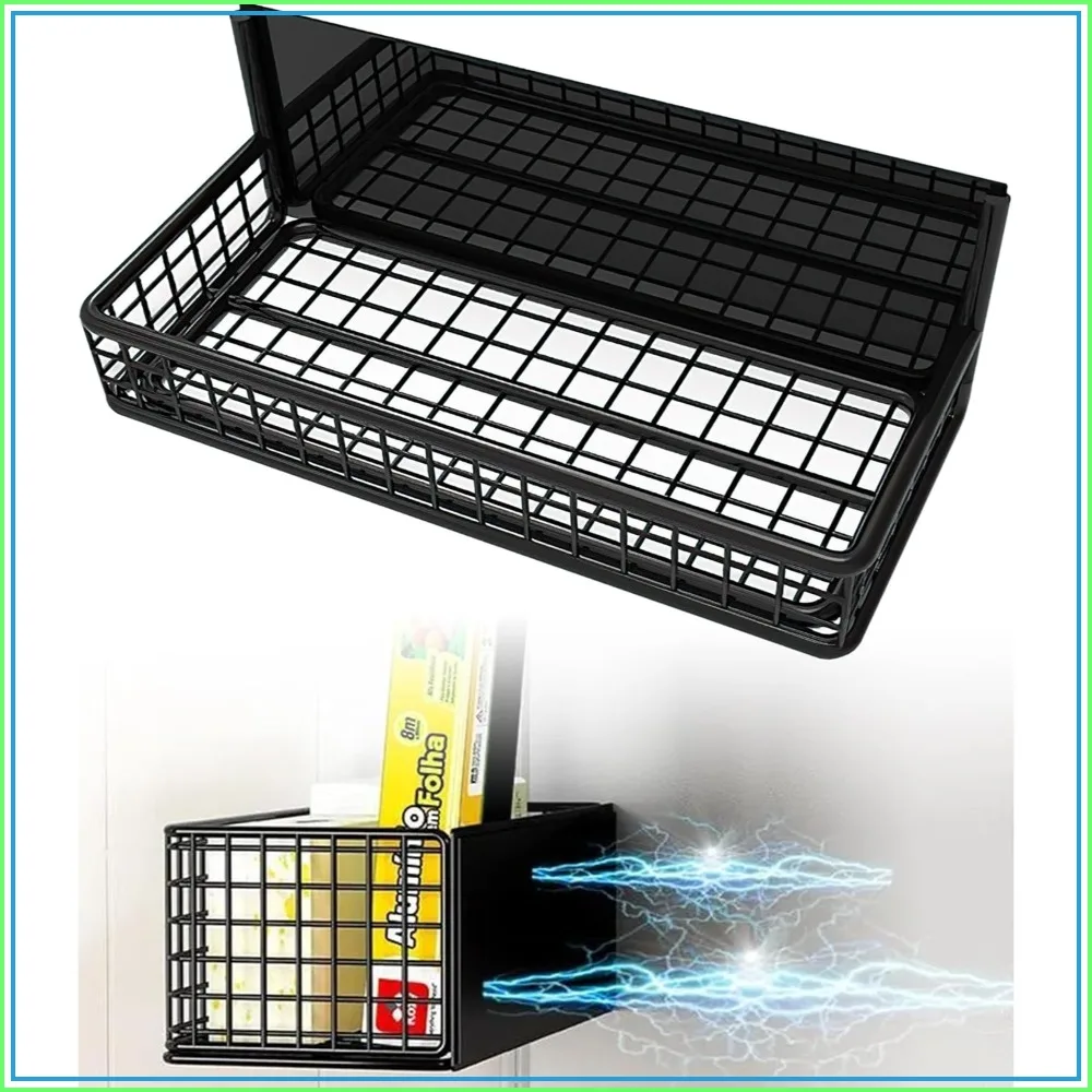 

Magnetic Basket Fridge Organizer Wire Bins Pencil Holder Whiteboard Accessories Home Kitchen Organization