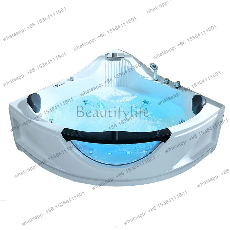 Bed and breakfast hotel acrylic bathtub, small household adult integrated leisure independent