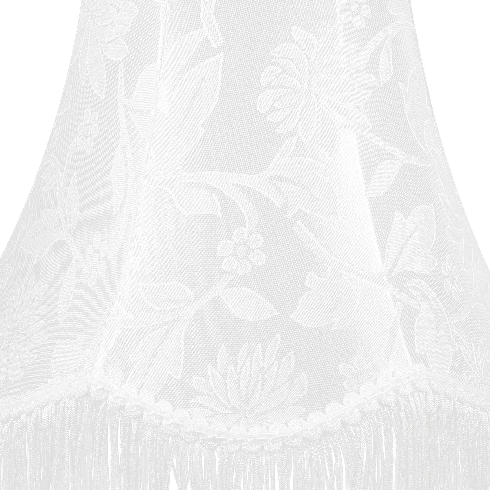 

Fringe Lamp Shade 12 Inch Vintage Fabric Table Light Shade Soft Glow Decorative Bedside Desk Lamp Cover Lighting Accessory