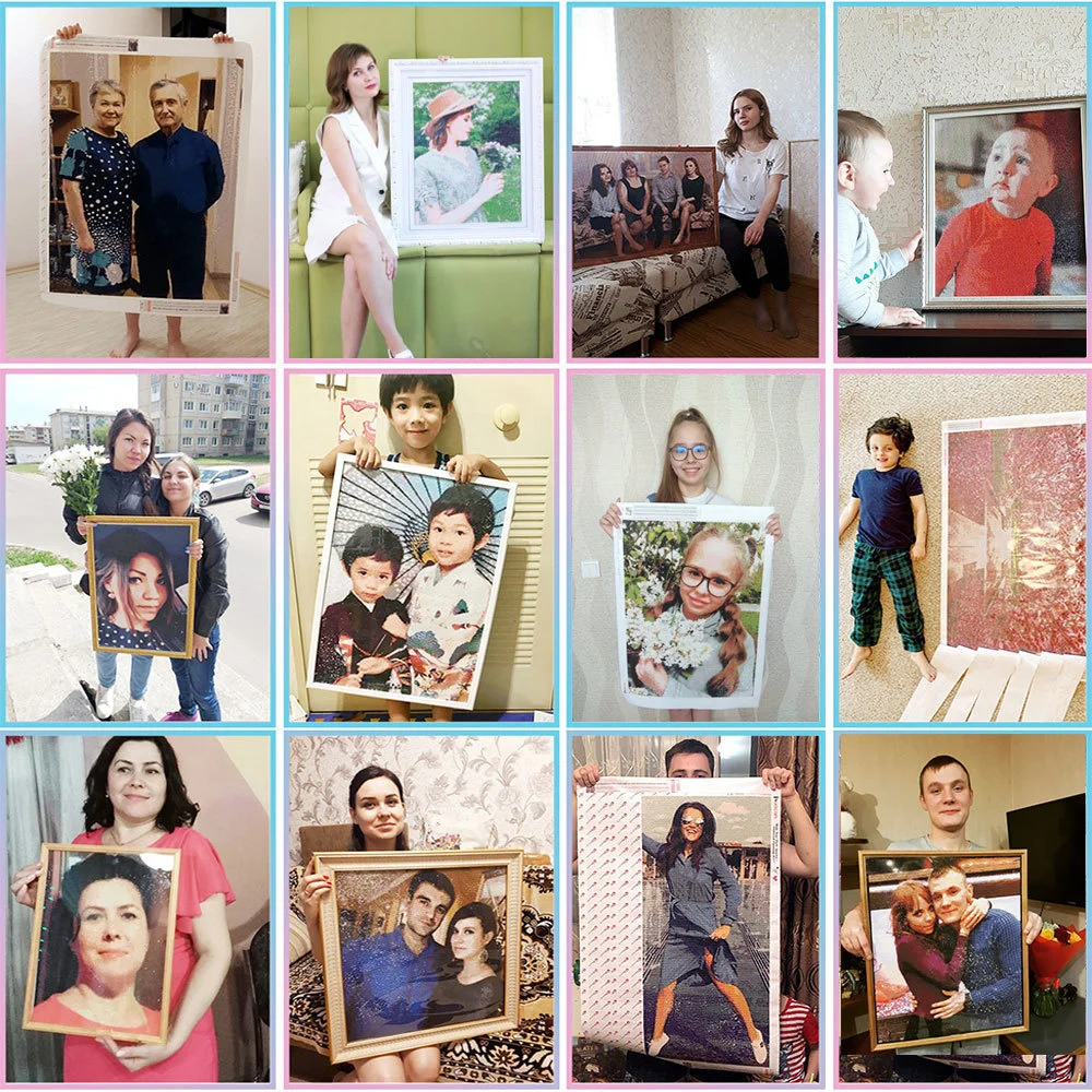 HUACAN Custom Photo Diamond Painting 5D Art Kit To Customize Your Own Picture Diamond Mosaic Home Wall Decor Unique Gift