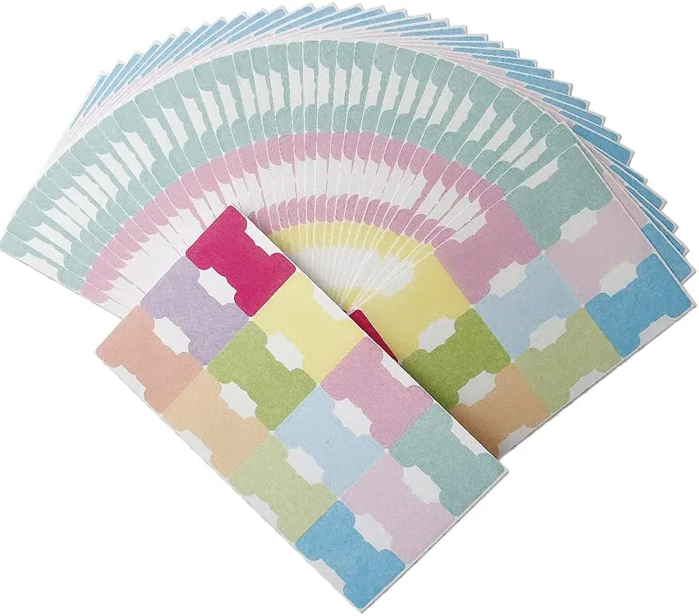 

420 PCS Pastel Writable Index Tabs, Smudge-Free Thickened Paper, Foldable Self-Stick Page Markers for Books & Planners