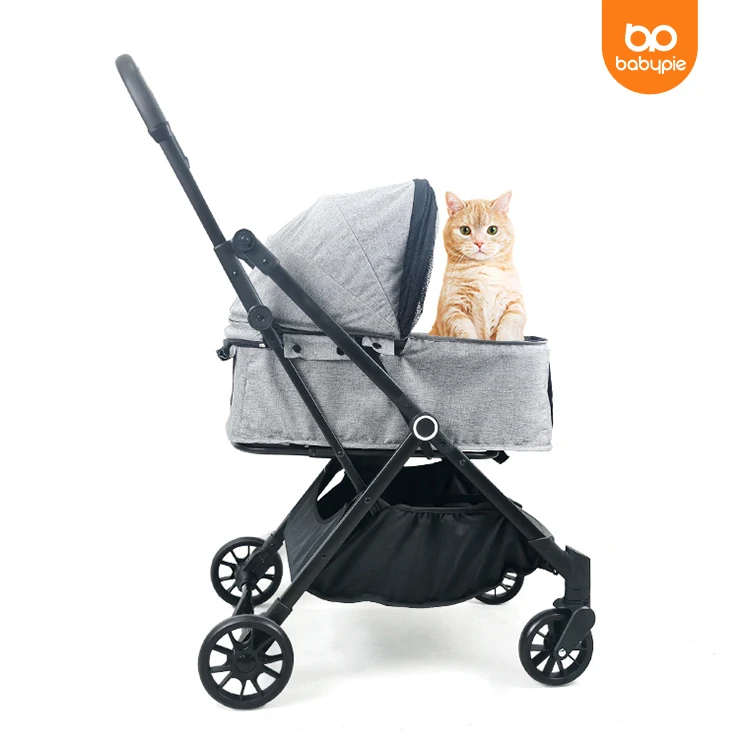 4-wheel Pet Stroller Hot Selling Separate Pet Trolley Easy Folding Large Cross-border Dog Pram