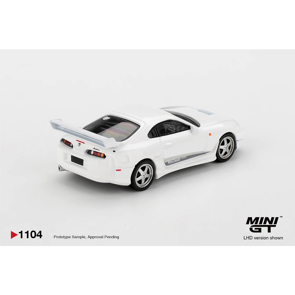 Prevendita MINIGT 1/64 Diecast Model Toyota Supra VeilSide Combat VV Bianco Blister Packaging Modello ad alte prestazioni