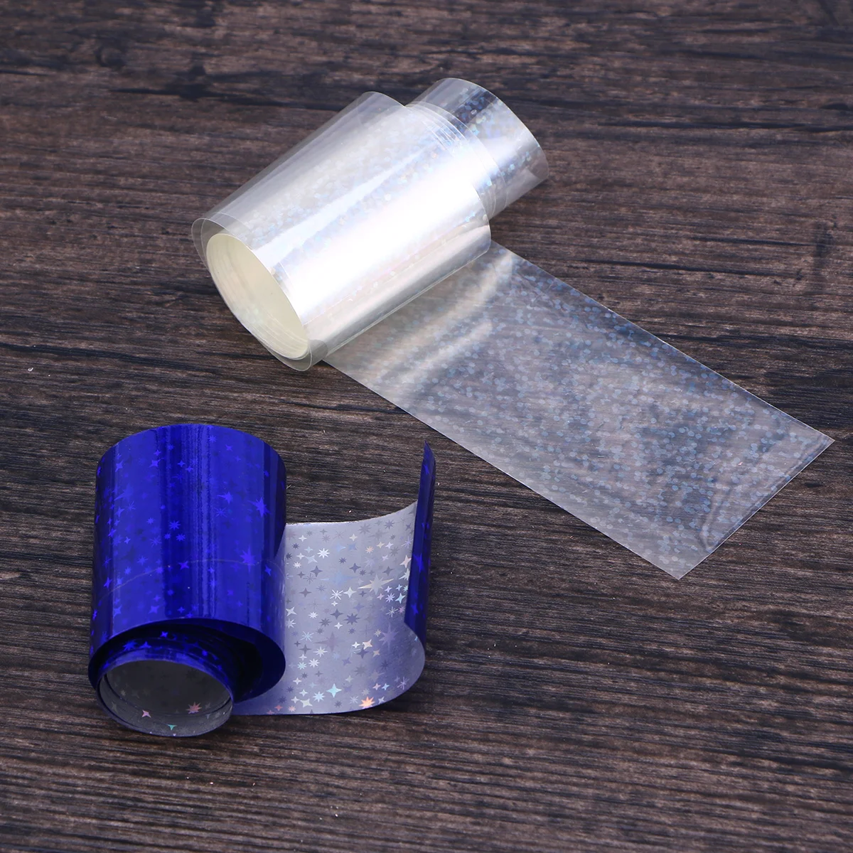 สติกเกอร์ติดเล็บลายฟอยล์ไล่สี 24 ชิ้น สำหรับผู้หญิง ตกแต่งเล็บแบบติดเอง ไม่ต้องใช้กาว