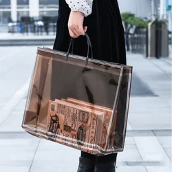 2022 New Fashion Ladies Tote Bag PVC Waterproof Women Handbag Shoulder Bags Translucent Beach Shopper Bag Reusable Bag