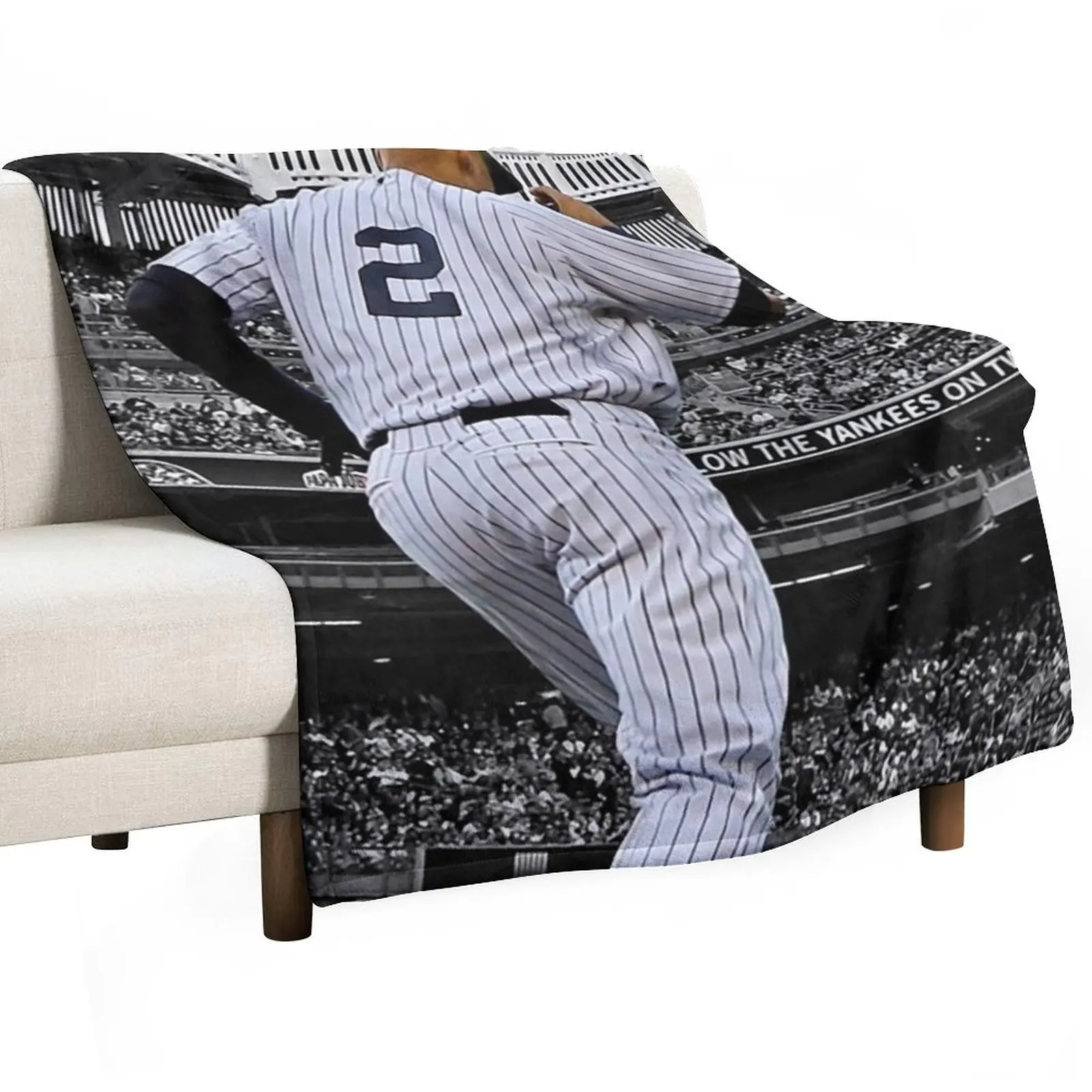 Derek Jeter Throw Blanket for winter Camping Bed Blankets