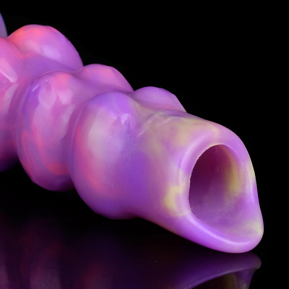 LEZEE Big Knot Anal Plug Ovipositor Toy Hand-Push Lay-Egg Animal Dildo Fantasy Glowing In The Dark Masturbator Sex Toy For Adult