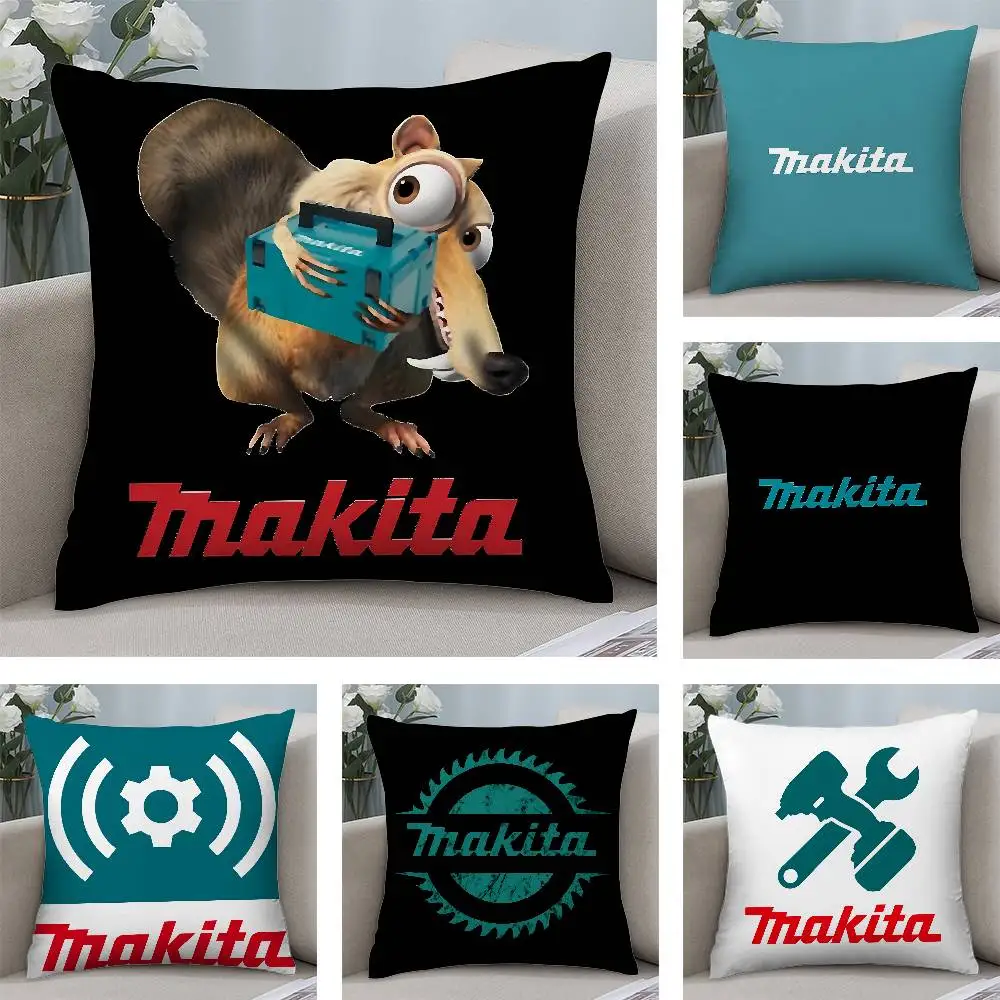 

Cool Funny M-Makitas Pillow Case Short plush Double-sided Print Square Throw Pillow Covers Sofa Home Cushion Decor