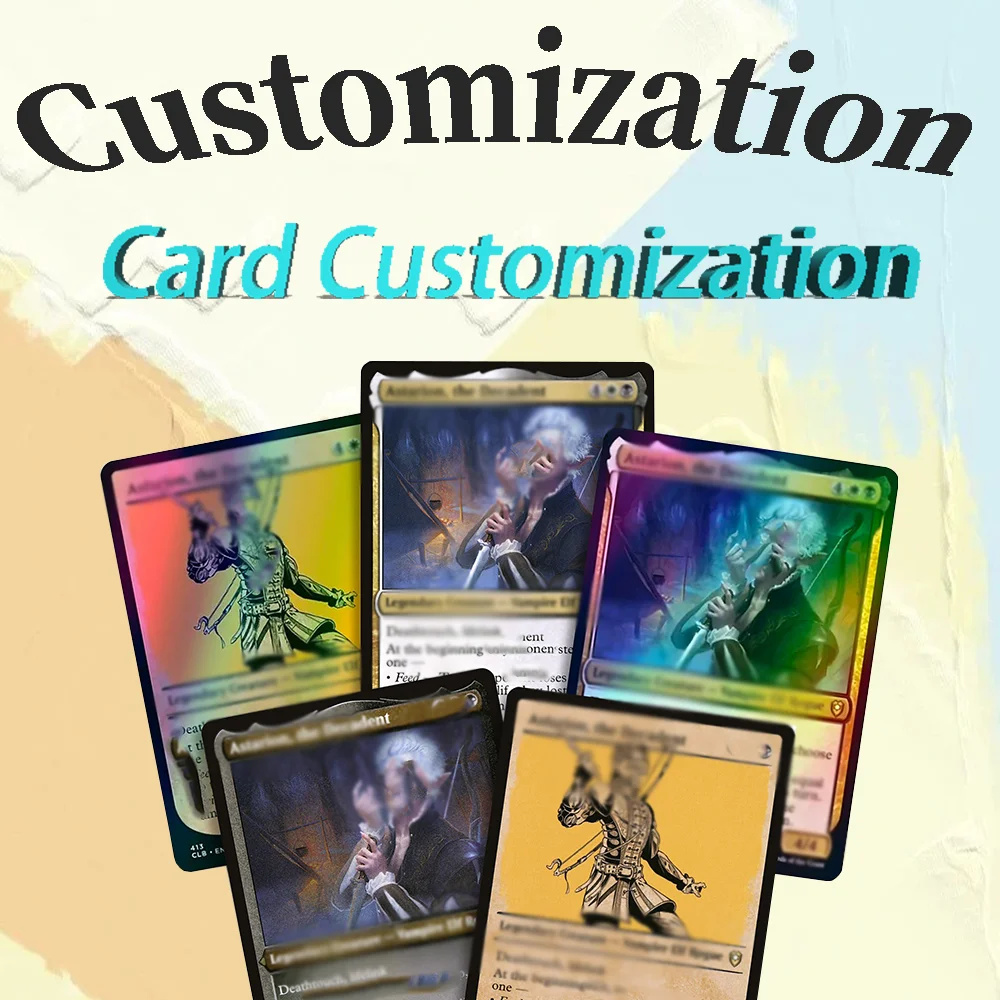 

Customized Card Holography/Regular DIY Personalized Cards Custom Board Games Cards/ Photos/Small Cards/Sports Cards Any Pictures