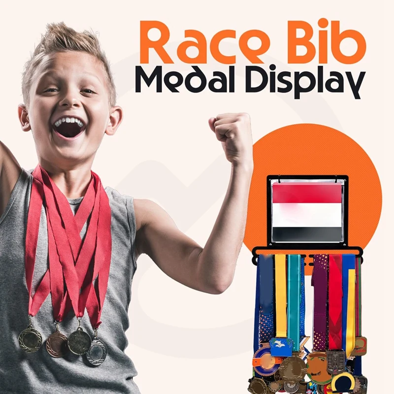 Bib And Medal Display, Medal Hanger Display, Medal Holder, Bib Boards For Runners,Medal Holder Display Easy Install Easy To Use