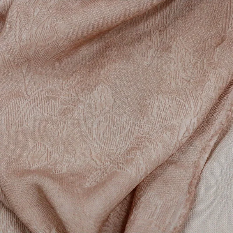 

Dirt-dyed silk fabric jacquard stir-fried color designer