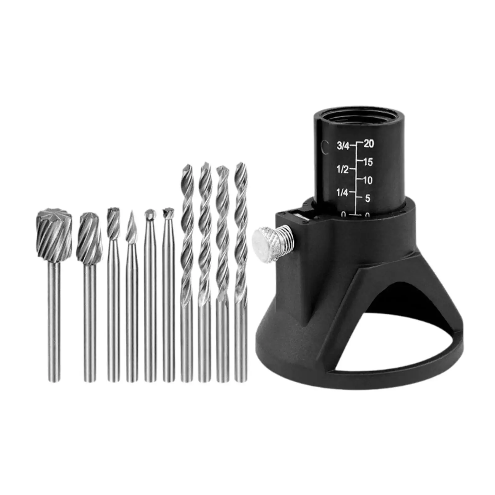 Rotary Locator Set Drill Bits High Performance Sturdy Easy to Install Grinder Locator for Cabinet Template Door Wall Woodworking