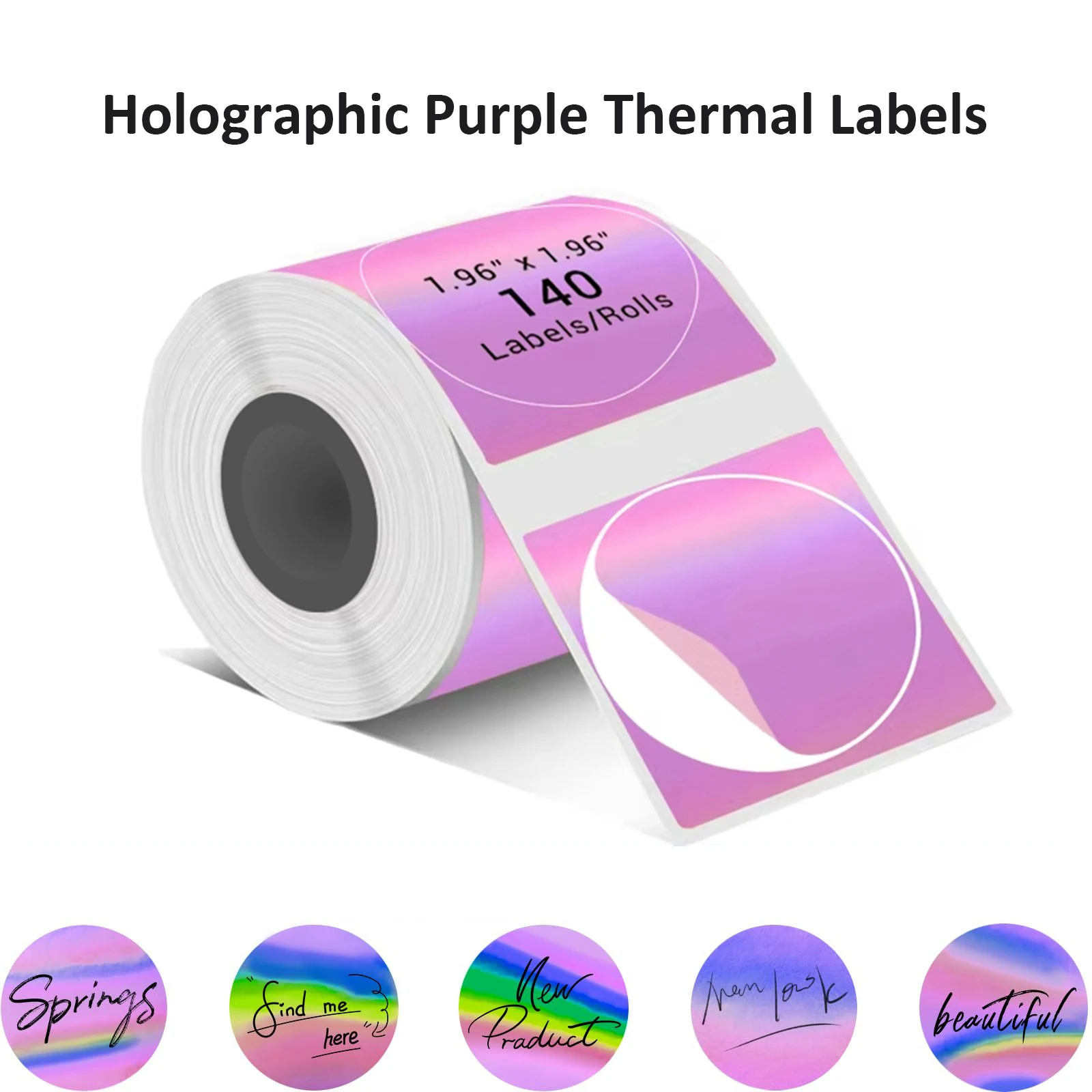 Premium Purple Laser Thermal Labels: Waterproof, Durable Adhesive for Retail Packaging
