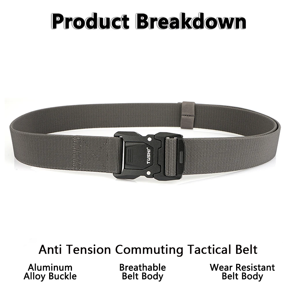 TUSHI Mannen Leger Elastische Tactische Riem Unisex Mannelijke Casual Gesp Riemen Canvas Singels Tailleband Militaire Taille Riem Hoge Kwaliteit