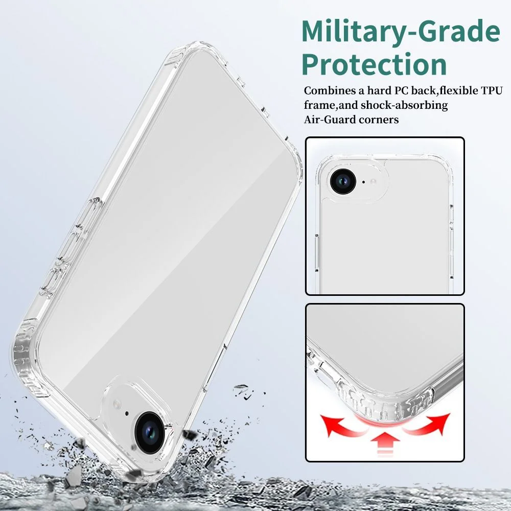 iPhone 18 DUO 17AIR 16 15 11 1 - Clear Shockproof Bumper Case incelemesi ve fiyatı