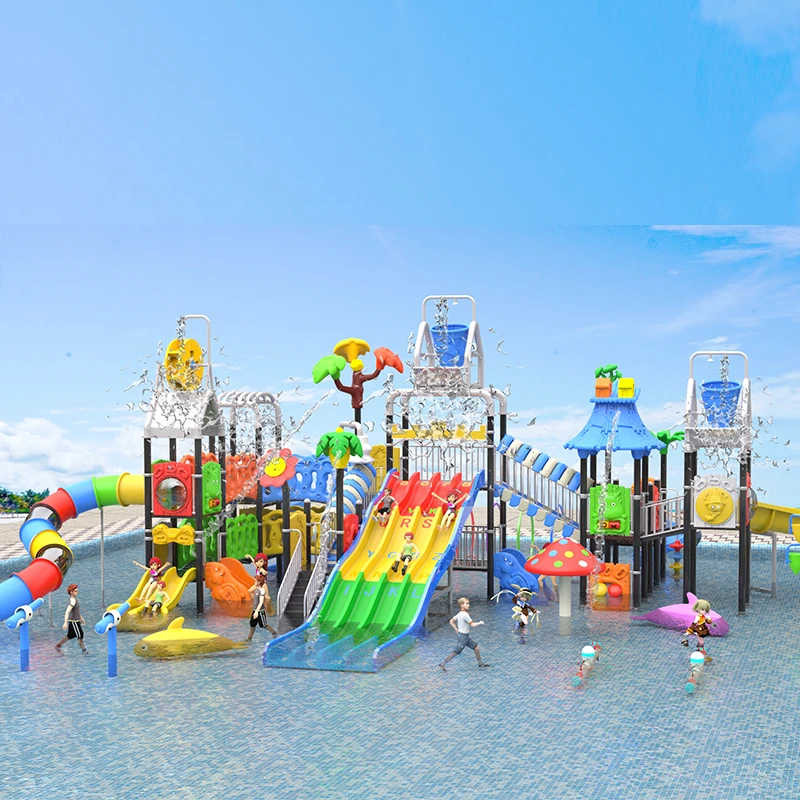 ia-Commercial Price Fiberglass Steel Wooden Water Playground for Park Play Set Equipment for Theme Aquatic Parks Tipping#