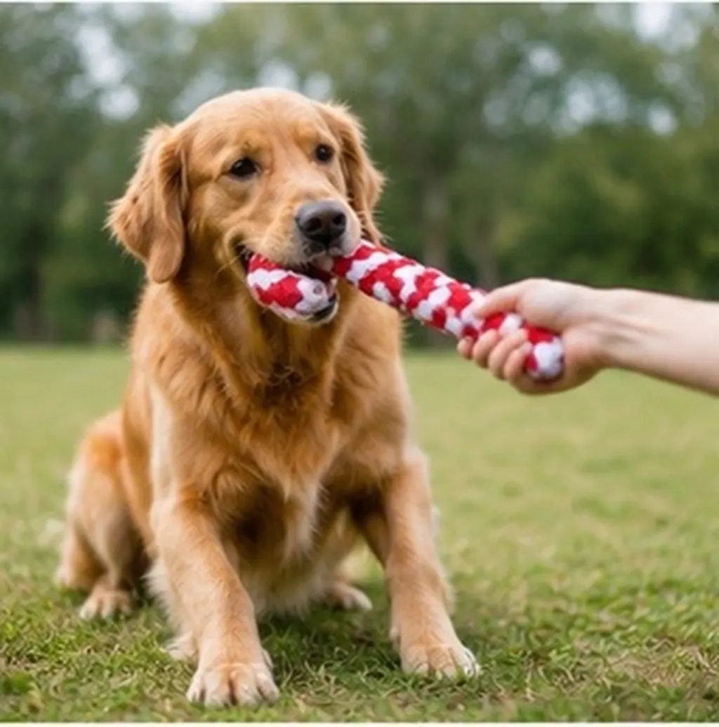 3Pcs Christmas Crutch Shape Pet Dog Chewing Interactive Intellectual Development Supplies for Home Shop Random Color