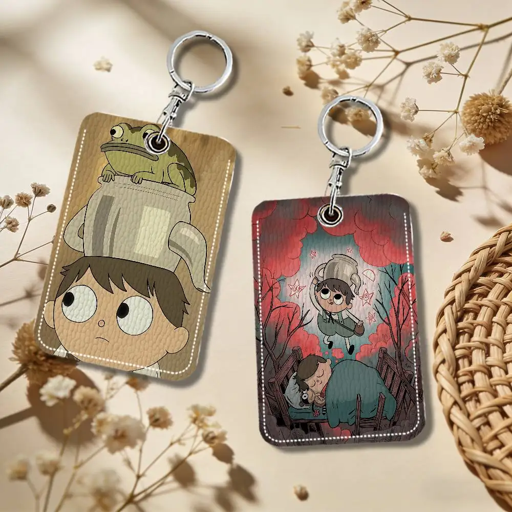 Animation O-Over The G-Garden Wall HN Keyring Leather Access Card Holder Keychain Community Proximity Card Protective Case