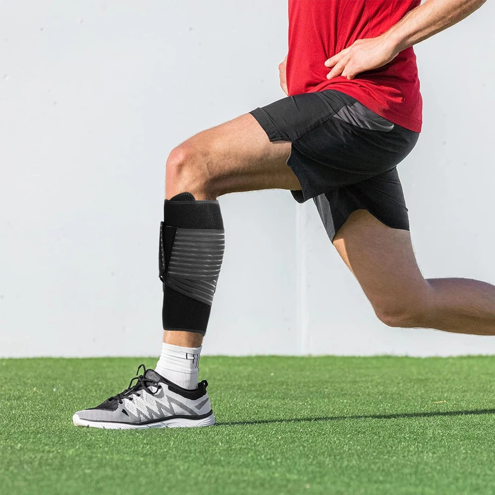 

Регулируемый компрессионный бандаж для икр для мужчин и женщин — поддерживающая шина для голени с эластичным ремнем для набряков мышц, варикозного расширения вен