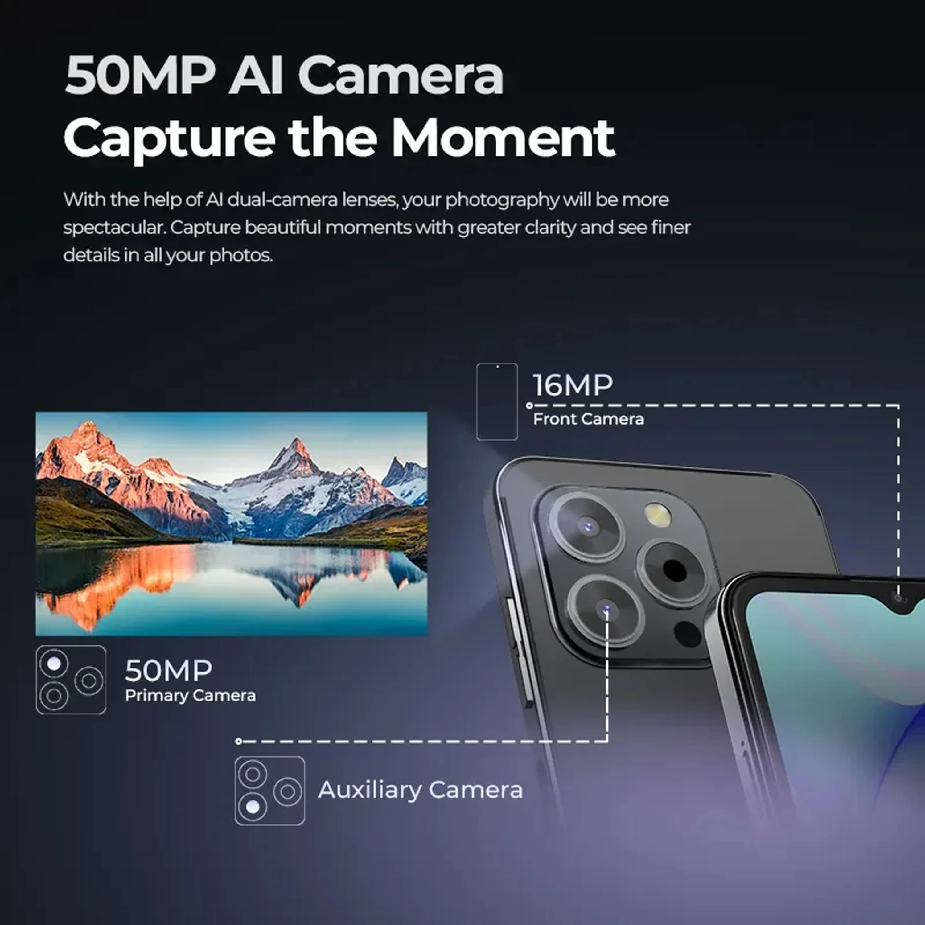 HOTWAV Note 13 Pro 16GB + 256GB ثماني النواة 6.6 بوصة HD + 90 هرتز معدل التحديث Android 13 NFC 50MP كاميرا 5160mAh 18W شحن