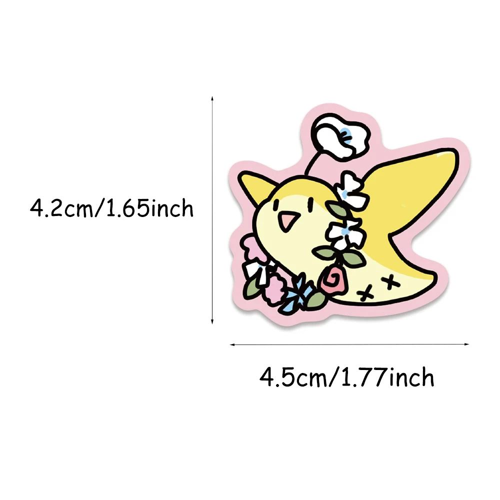 70PCS Cute Parrot Graffiti Decorative Stickers, Handbooks, Notebooks, Water Cups, Desktop Computers, Waterproof Stickers