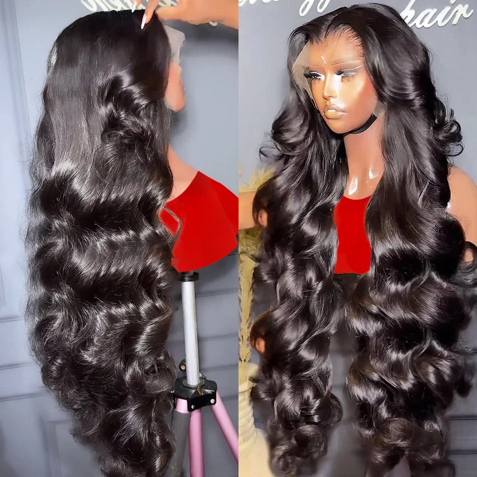 100% Human Hair Wigs Body Wave Curly 13x6 HD Transparent Lace Front Wigs 13x4 Full Lace Frontal Wig for Women Pre Plucked