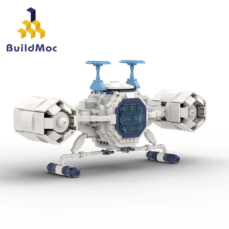 

BuildMoc Captained Future Cosmoliner Spaceship Building Blcosk Set Dime Novel Men Comet Airship Model Bricks Toys Children Gifts